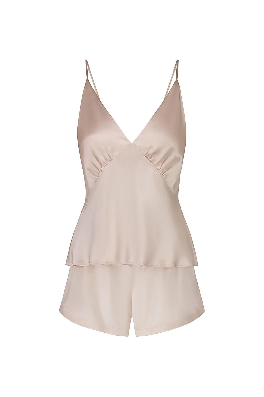 Gingerlilly Amethyst Pure Silk Cami and Shorts Set | Pink