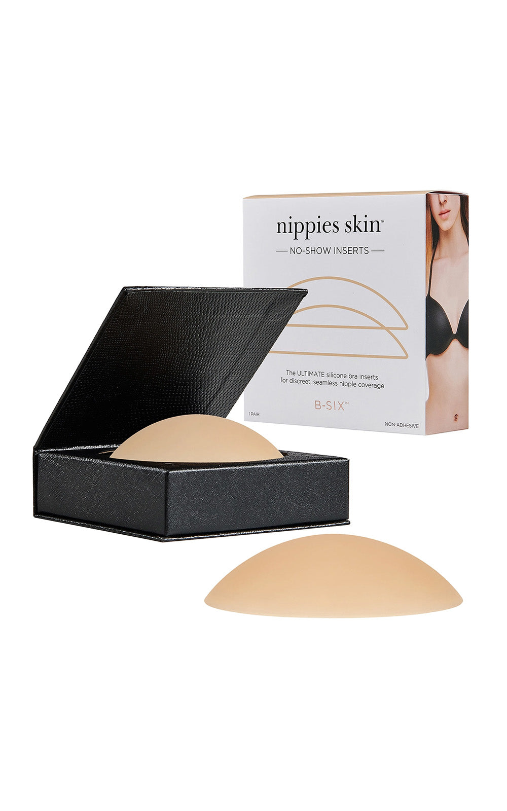 B-SIX Nippies Non-Adhesive Nipple Cover Inserts | Creme