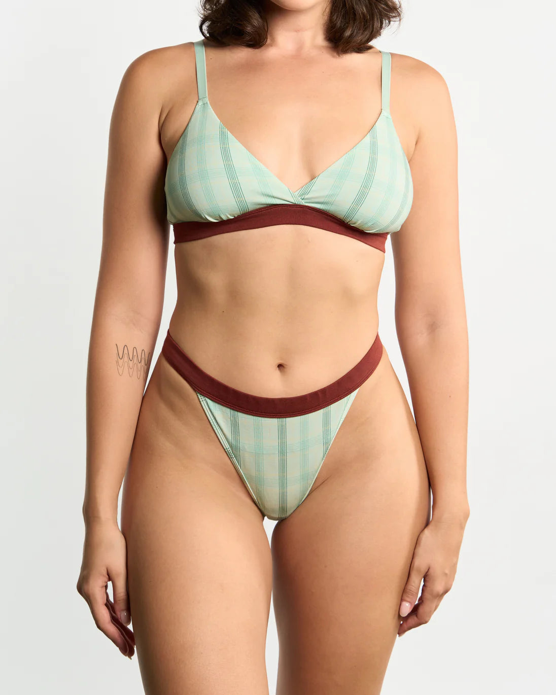 Chouchou Intimates Junie Thong | Mint Choc Chip