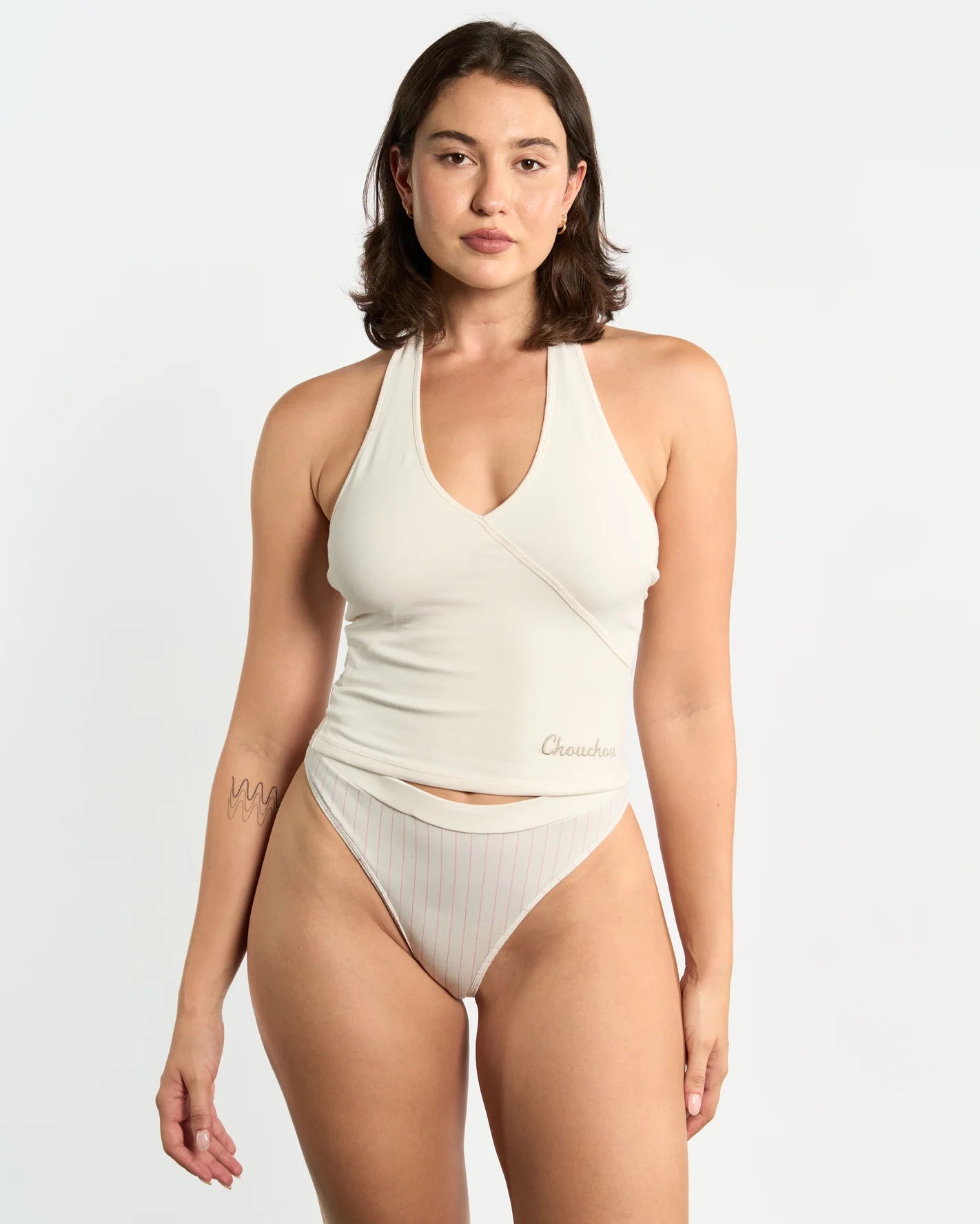 Chouchou Intimates Junie Halter Top | Vanilla Swirl