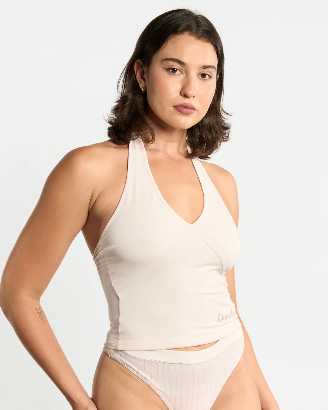 Chouchou Intimates Junie Halter Top | Vanilla Swirl