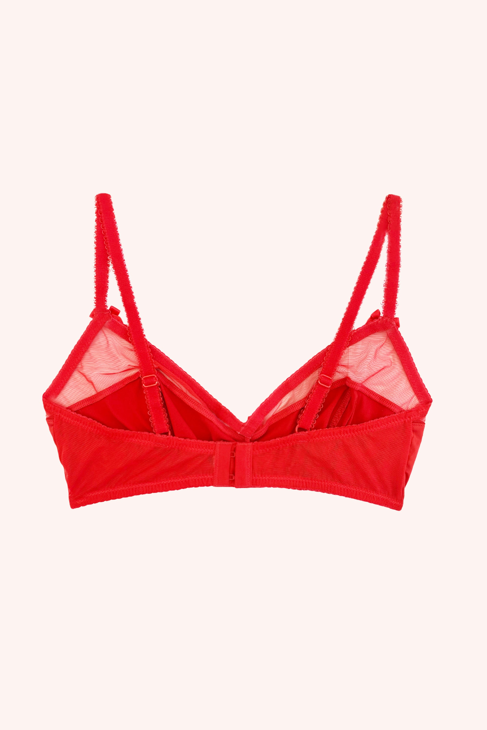 Audrey Bralette| Red - Back -  Souszy - Chouchou Intimates