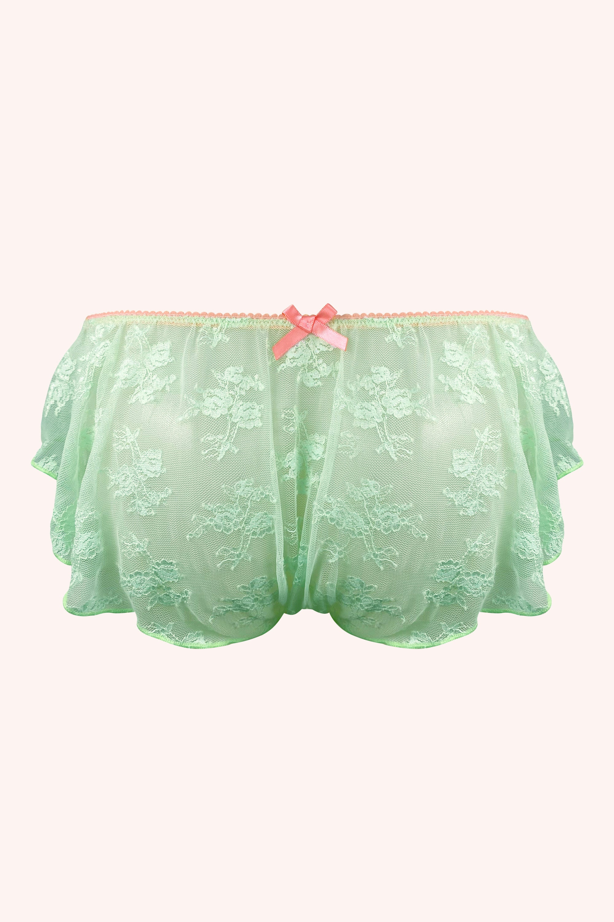 Juliet French Knicker | Pistachio - Back - Souszy - Chouchou Intimates