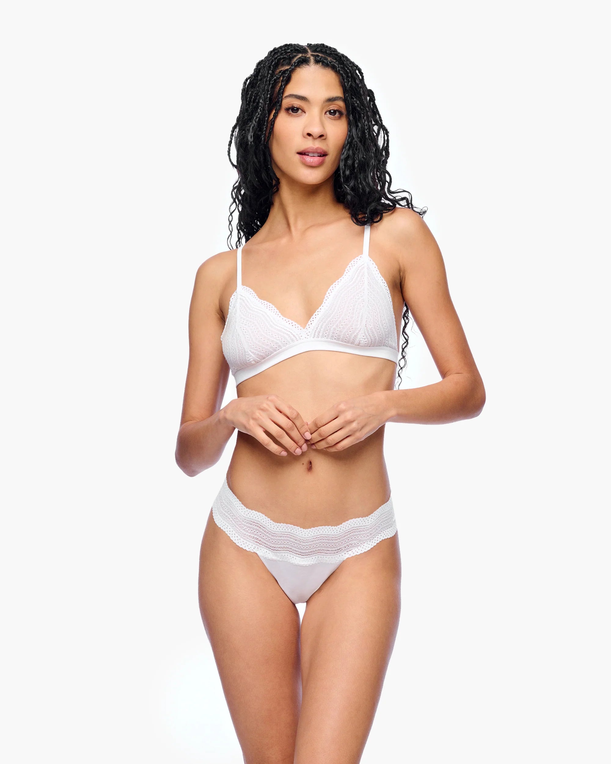 Cosabella Dolce Lace Bralette | White