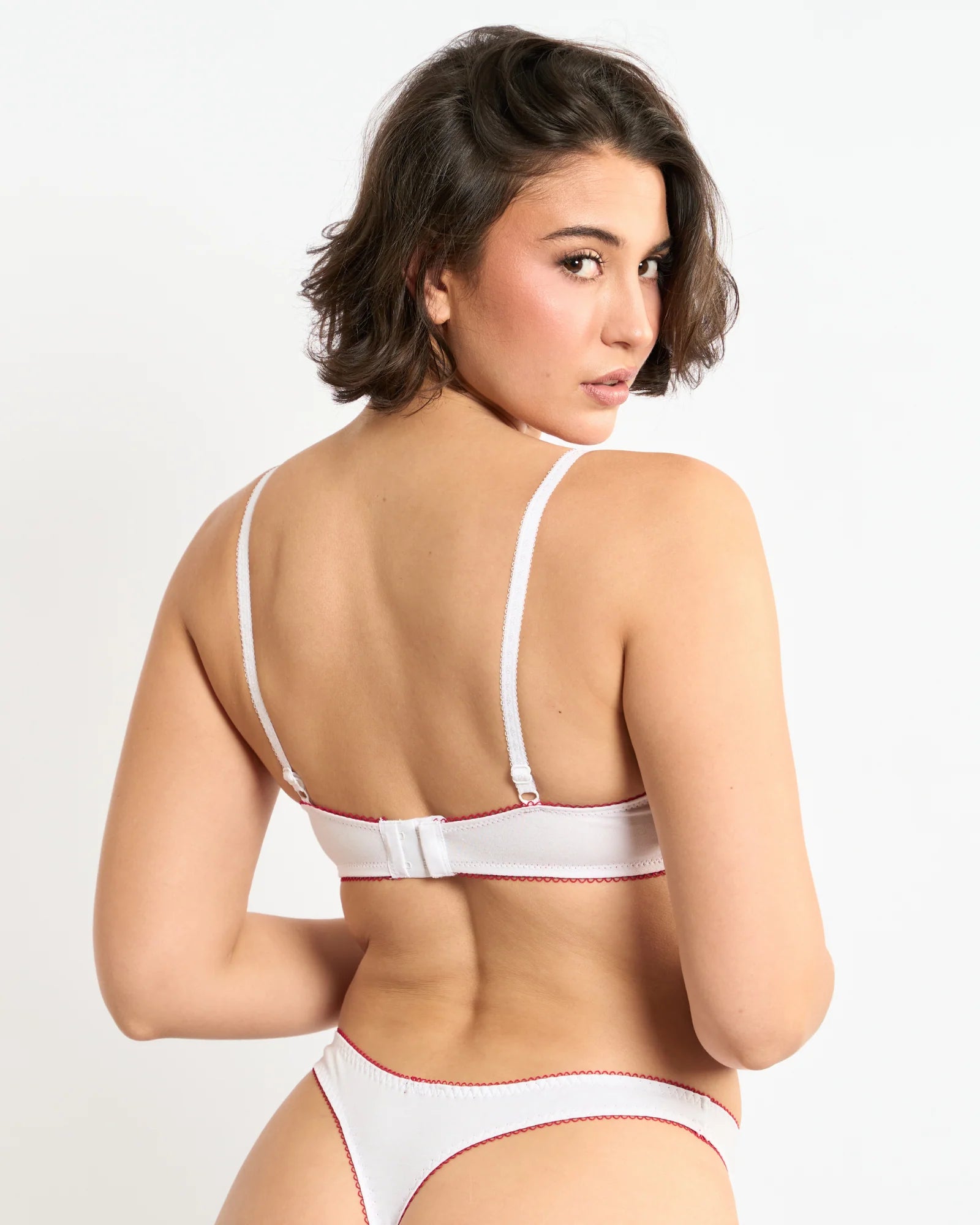 Chouchou Intimates Georgia Organic Cotton Bralette | White