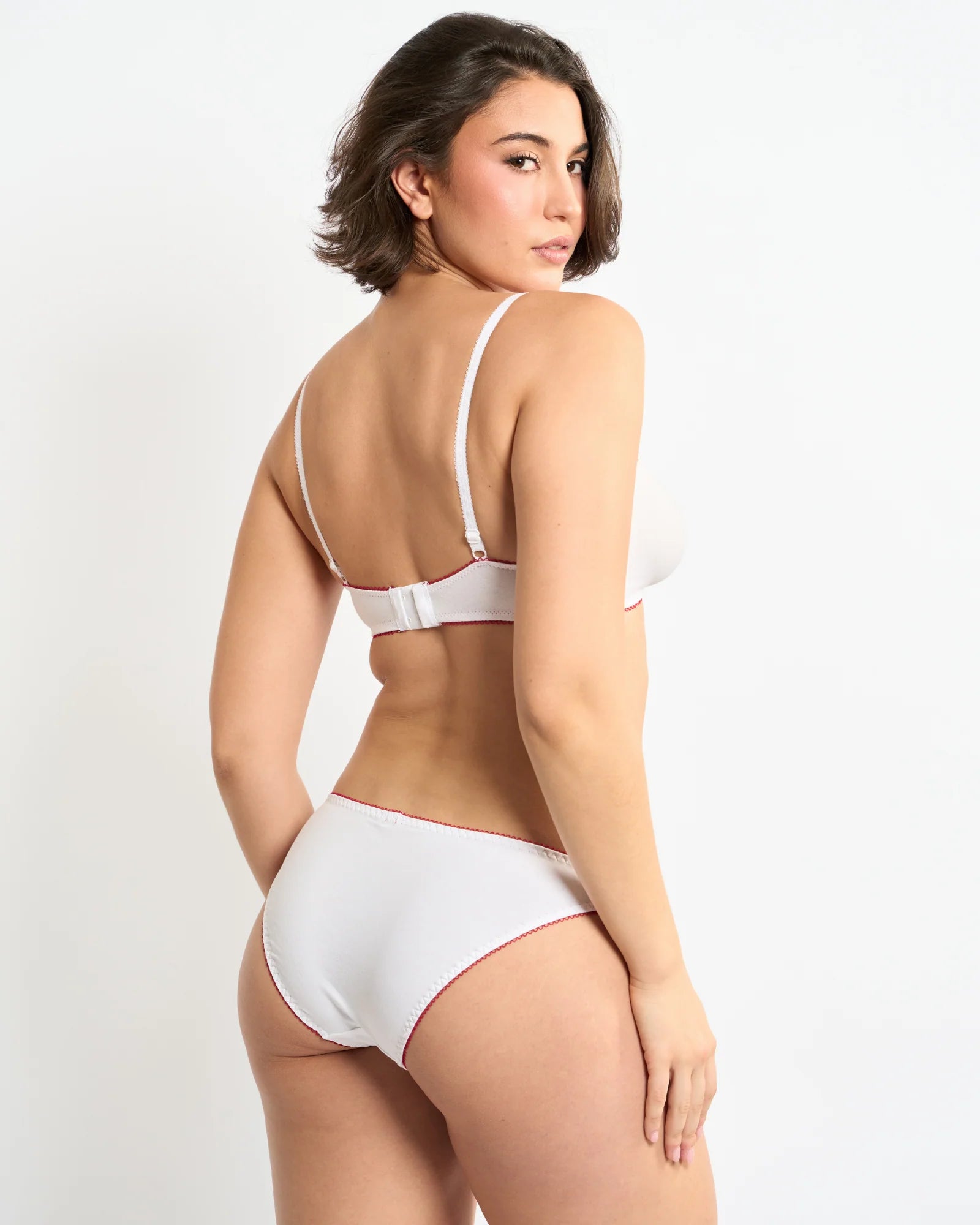 Chouchou Intimates Georgia Organic Cotton Bikini Brief | White