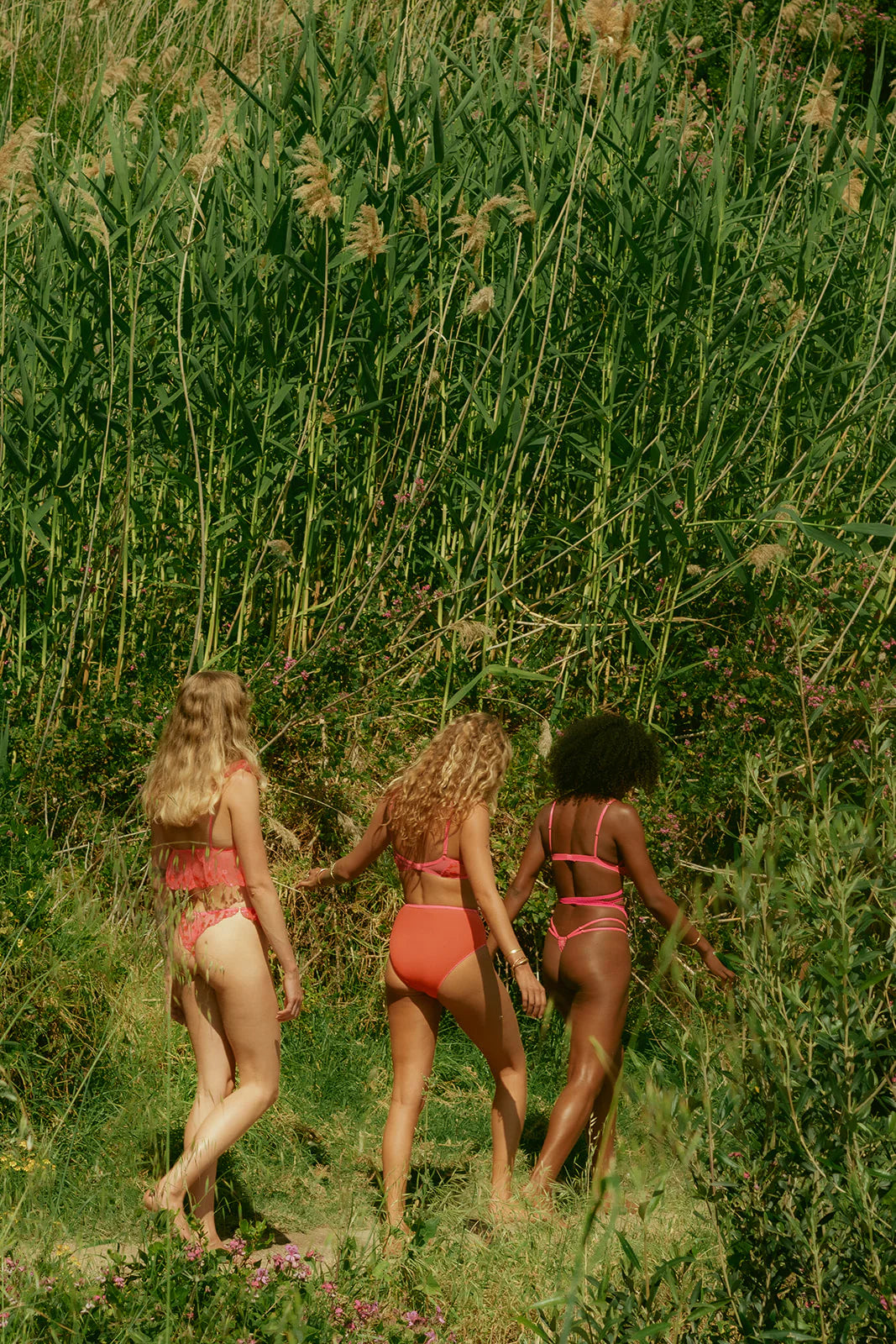 Nette Rose Lilitha Frill Bralette | Cherry Pink