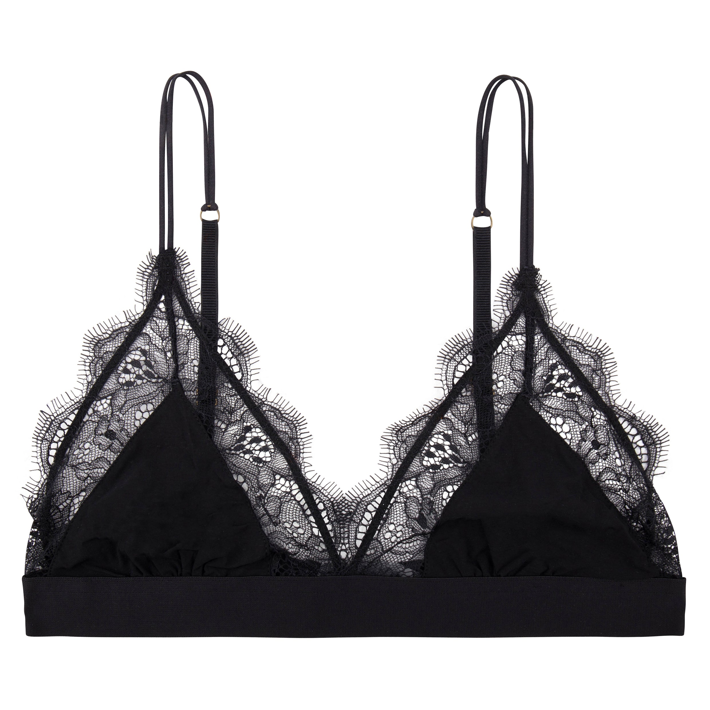 Love Stories Love Lace Triangle Bralette | Black