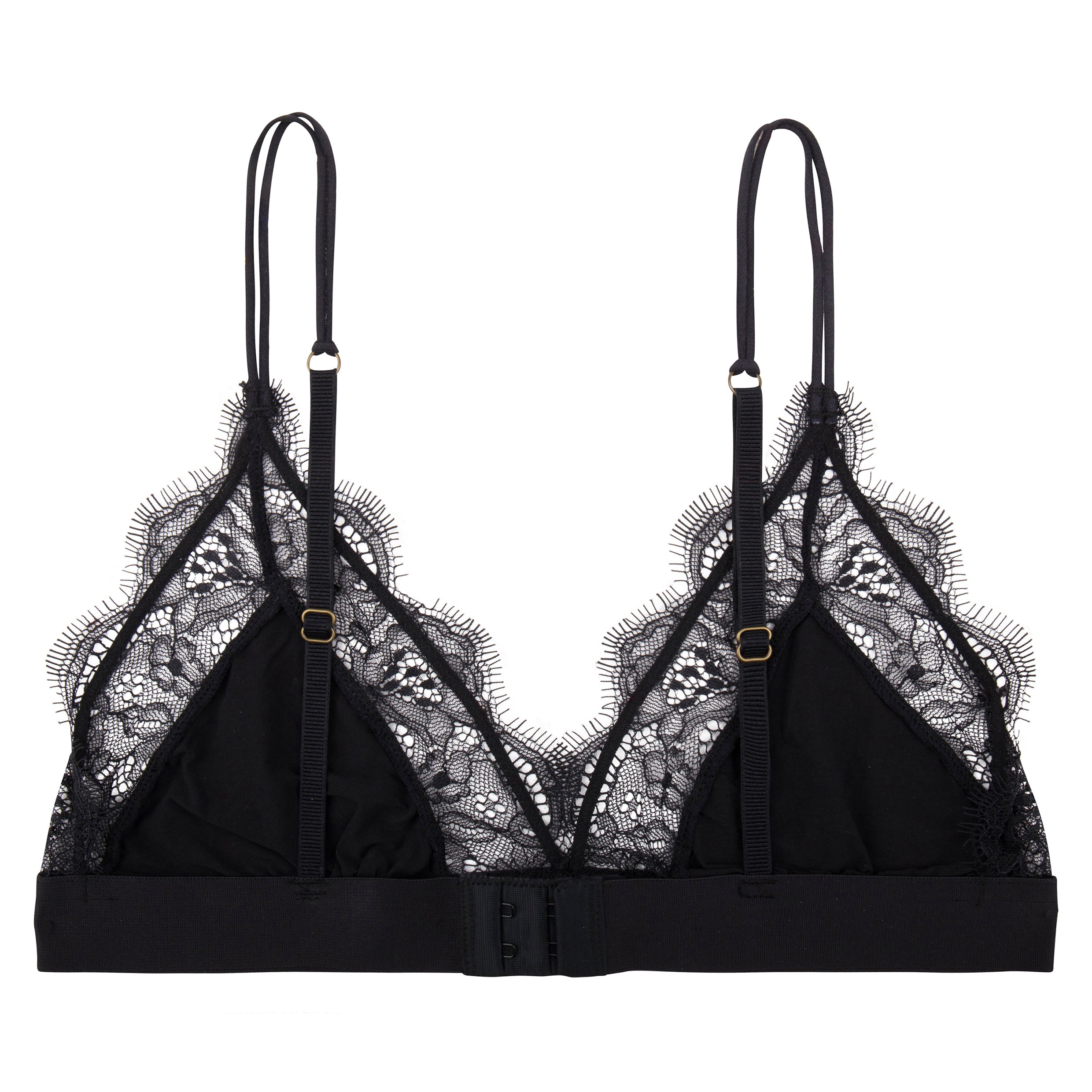 Love Stories Love Lace Triangle Bralette | Black