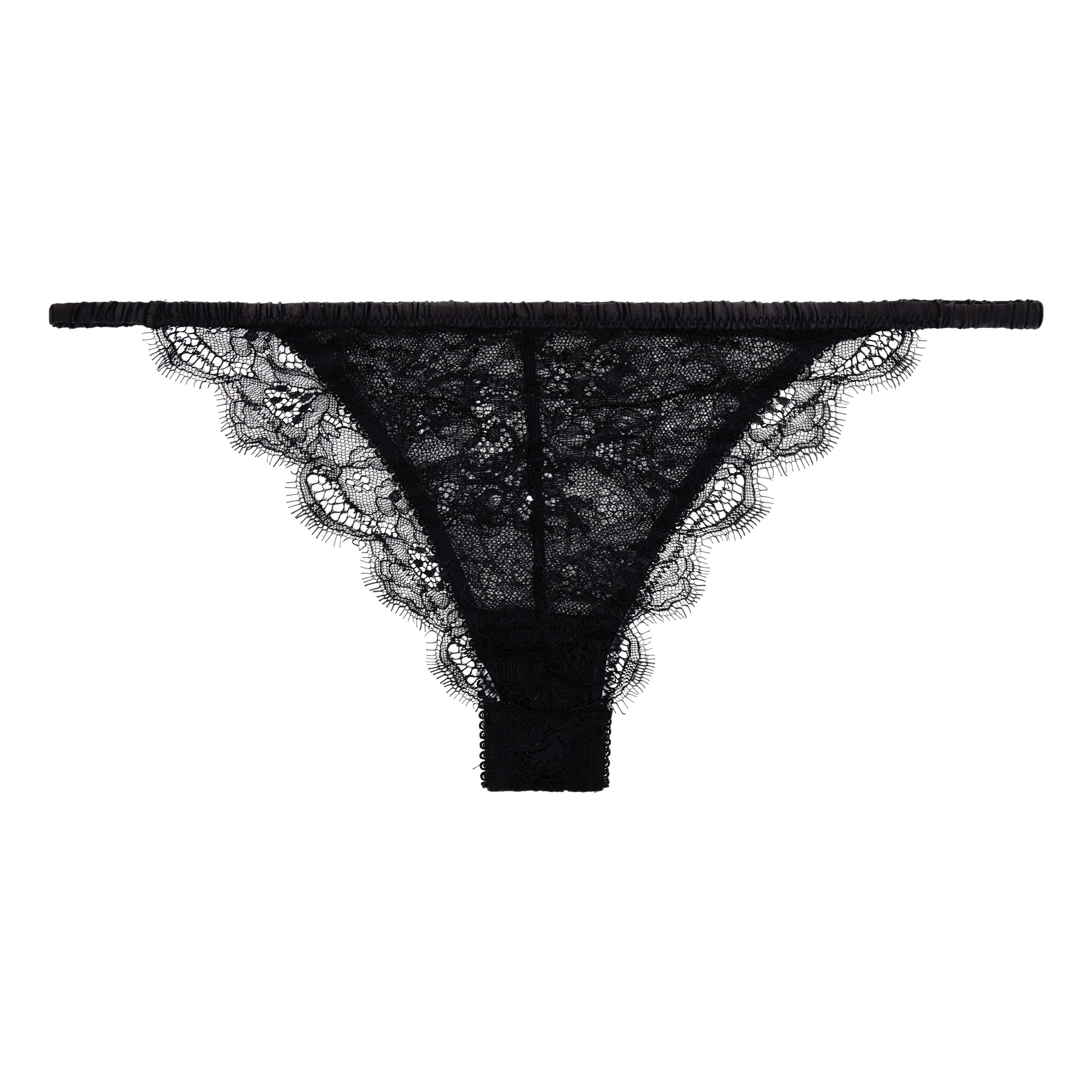 Love Stories Charlotte Lace Tanga Briefs | Black