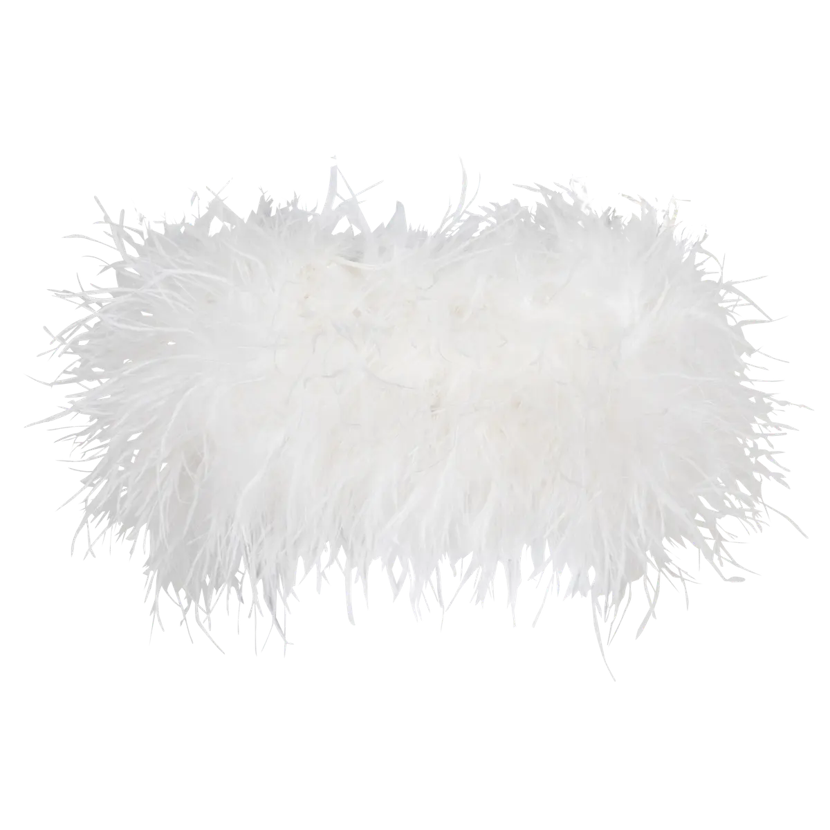 Fanny Fluffy Feather Bralette | Off White - Souszy - Love Stories  - Front