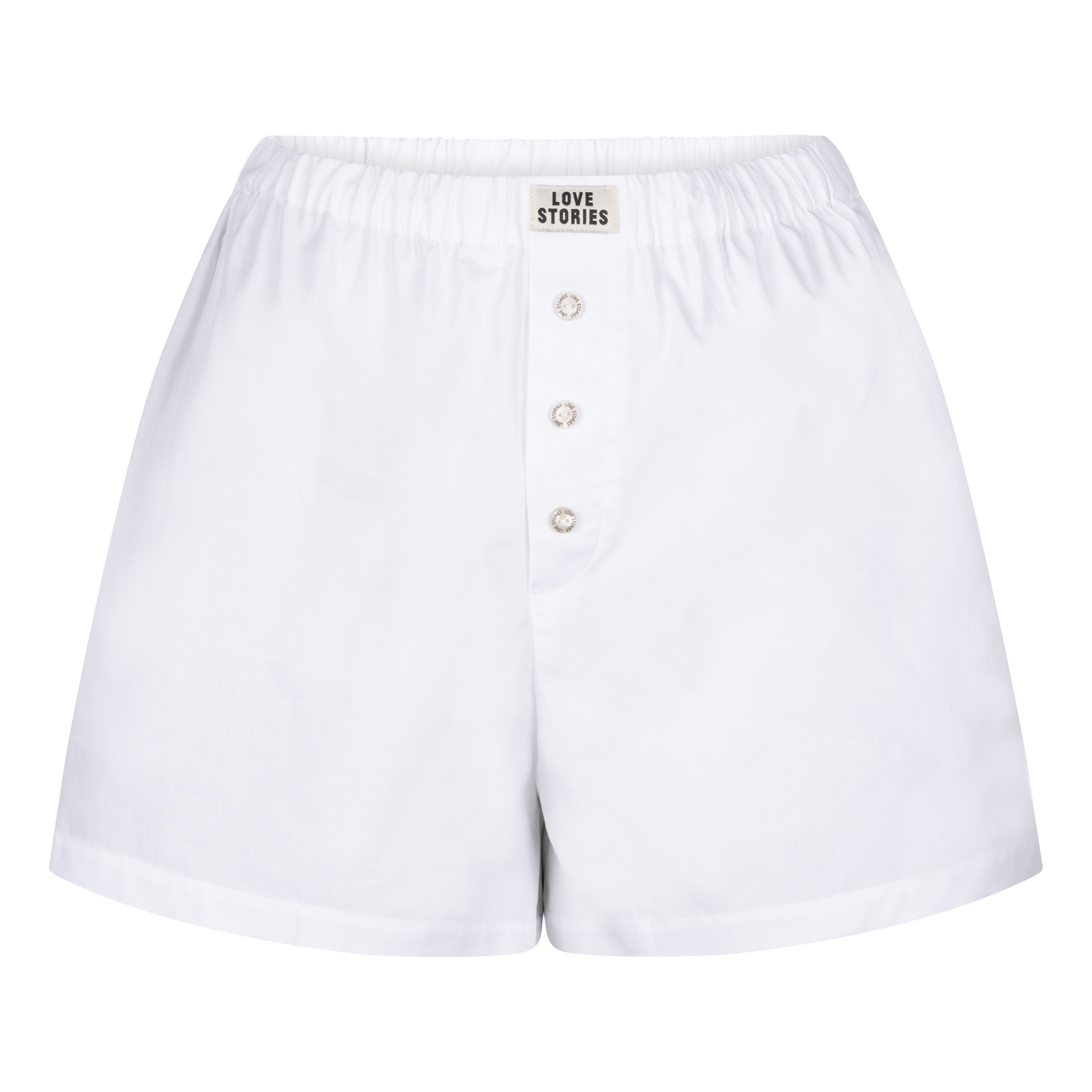 Love Stories James Just Married Boxershort-style shorts | White