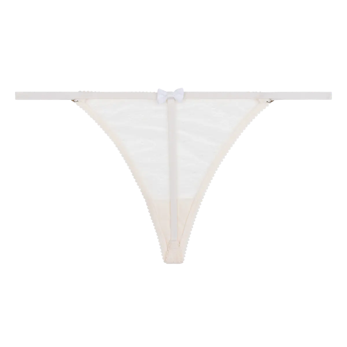 Love Stories Spice Tanga Lace Thong | Off White