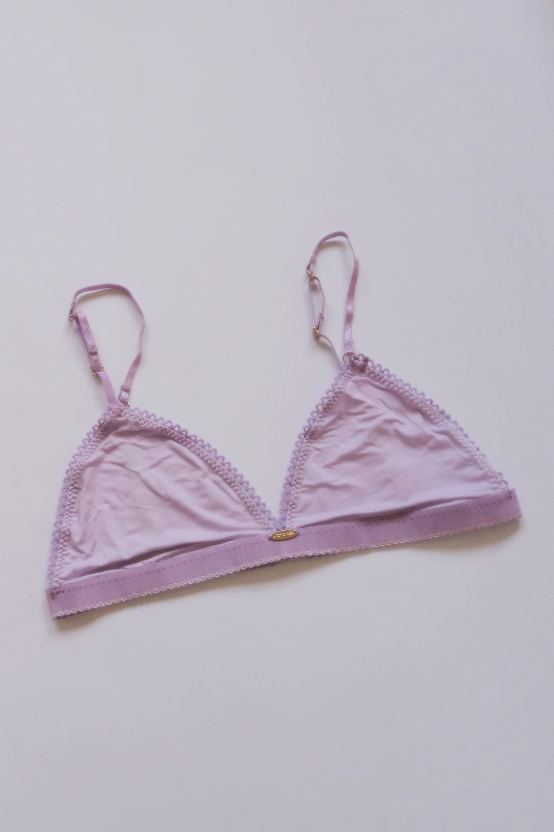 Nette Rose Bamboo Triangle Bralette | Lilac