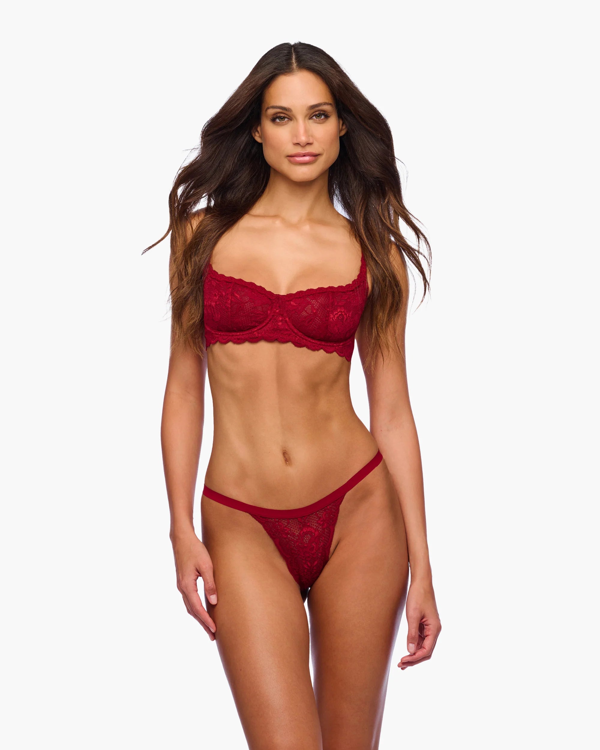 Cosabella Never Say Never Skimpie Low-Rise G-String | Sindoor Red