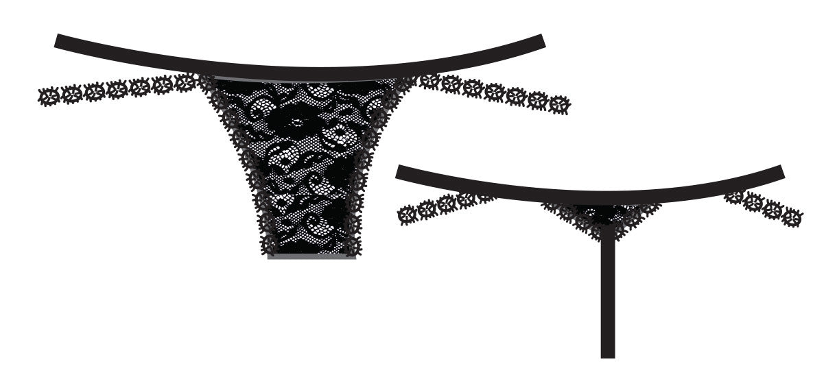 Cosabella Never Say Never Strappie G-String | Black