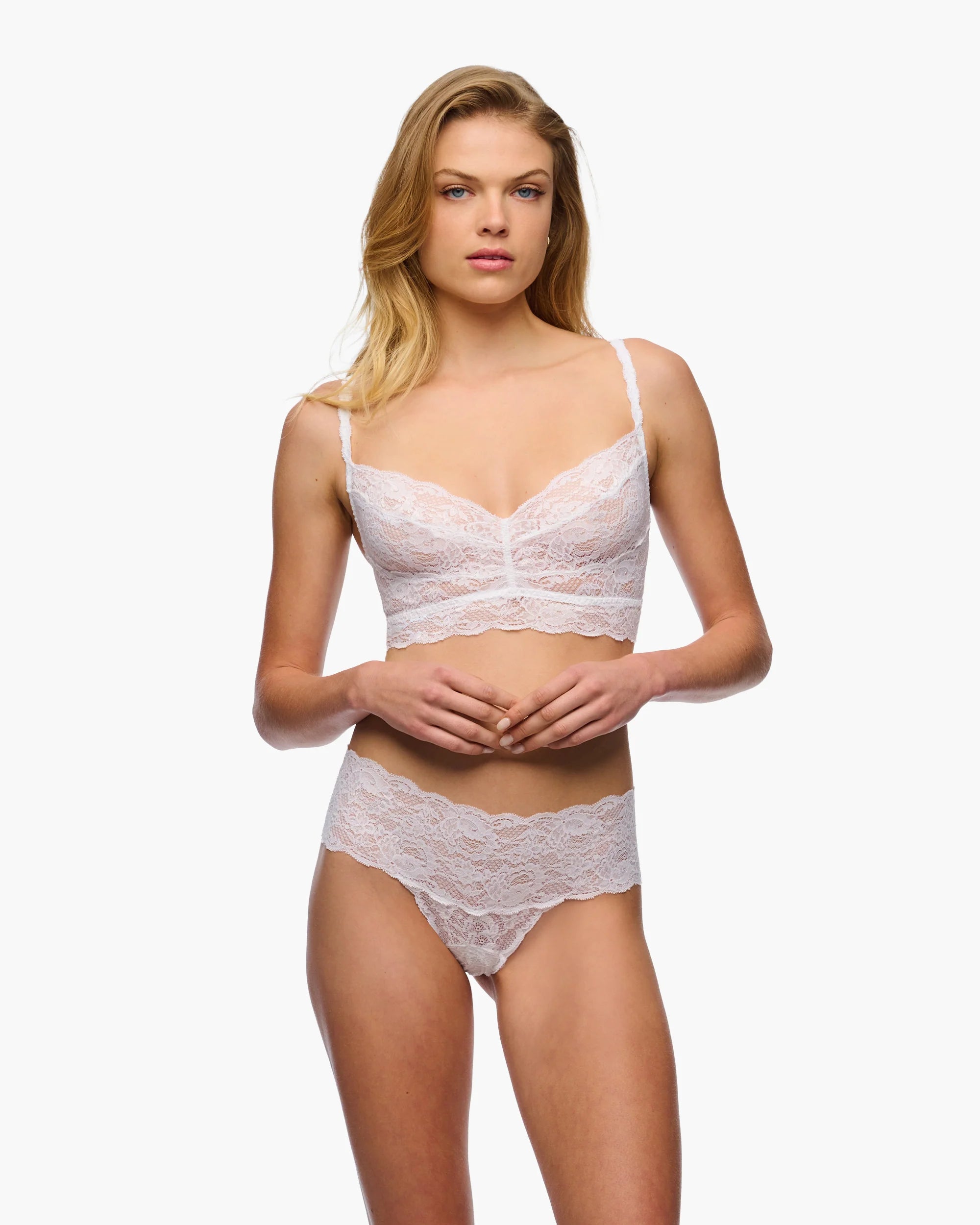 Cosabella Never Say Never Sweetie Lace Bralette | White