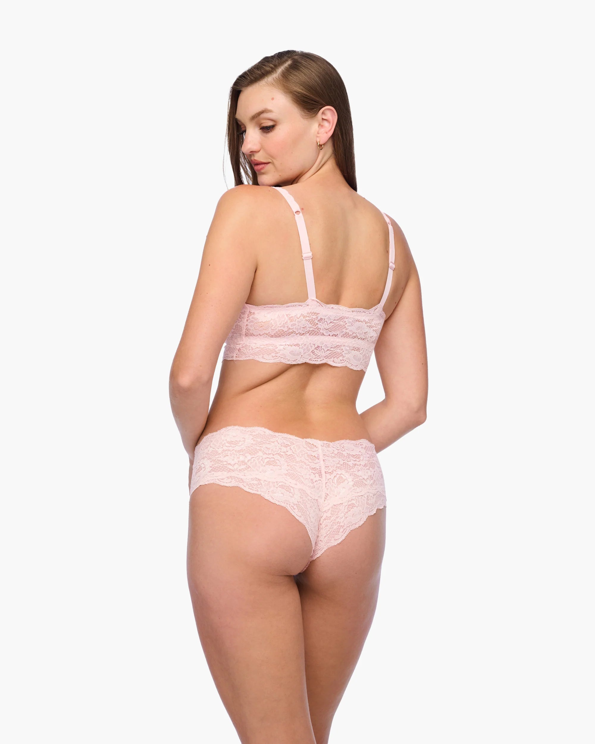 Cosabella Never Say Never Curvy Sweetie Lace Bralette | Pink Lilly