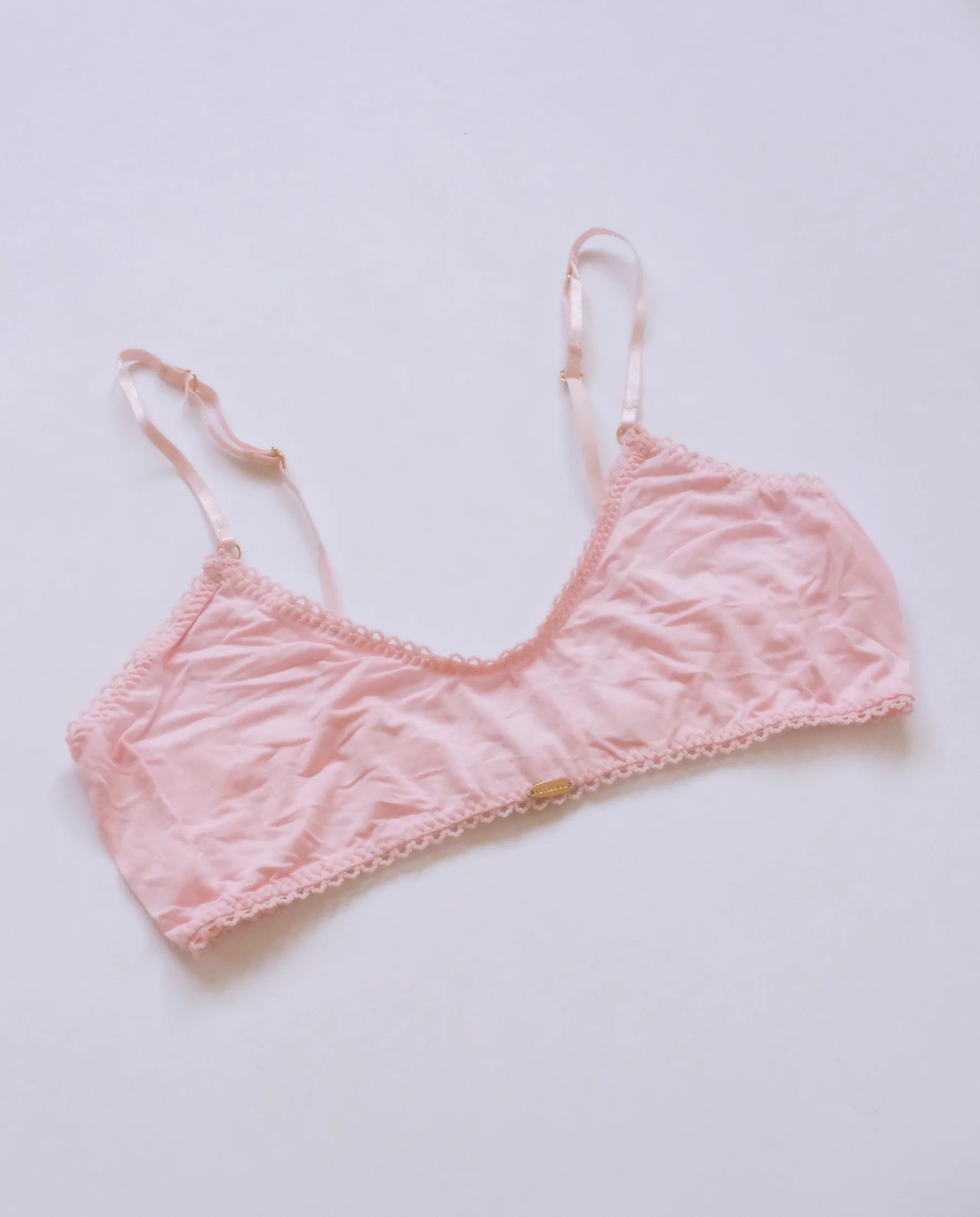 Nette Rose Bamboo Pink Crop Bralette | Pink