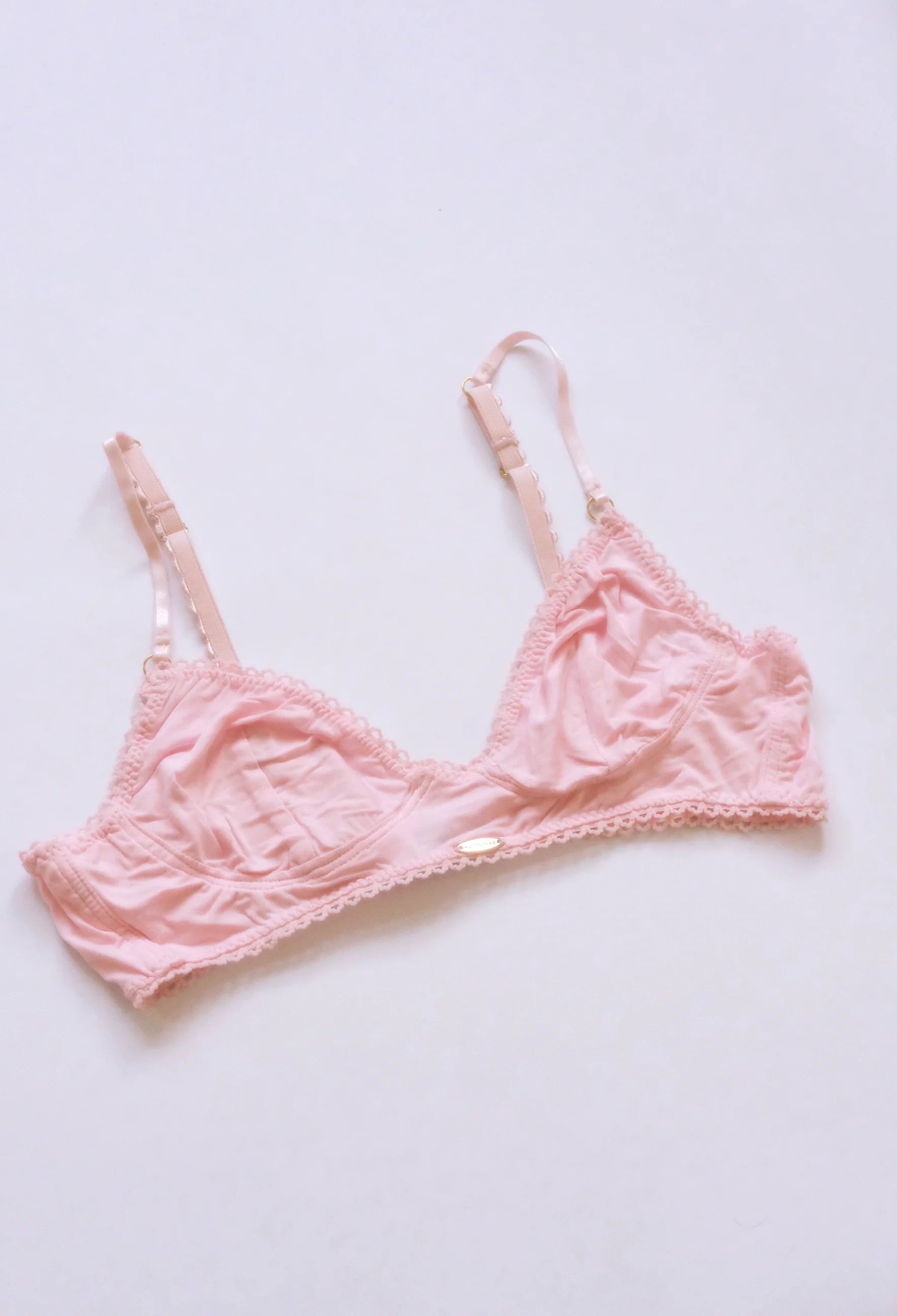 Nette Rose Bamboo Pink Cup Bralette | Pink