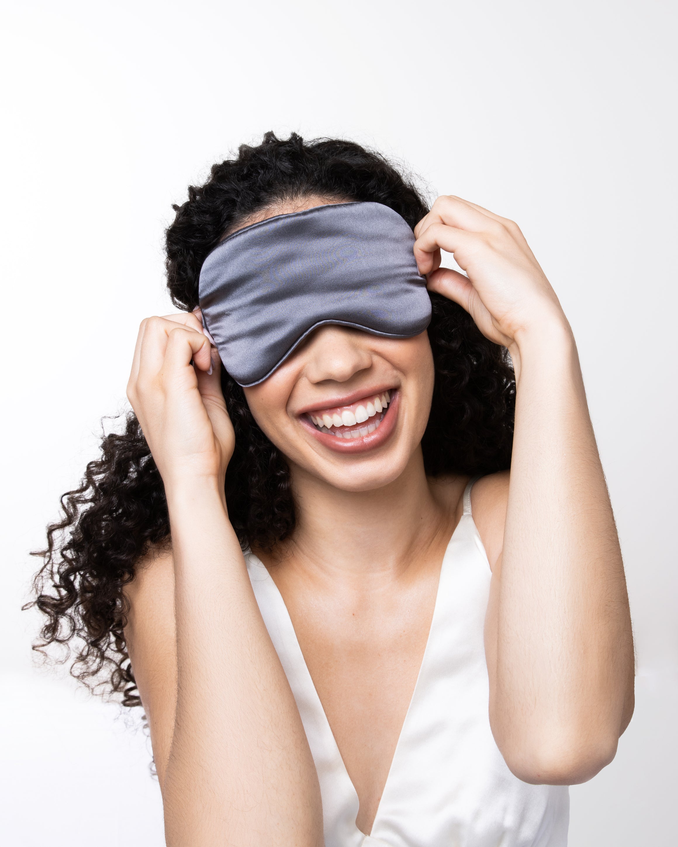 Souszy Silk Sleeping Mask | Midnight Grey
