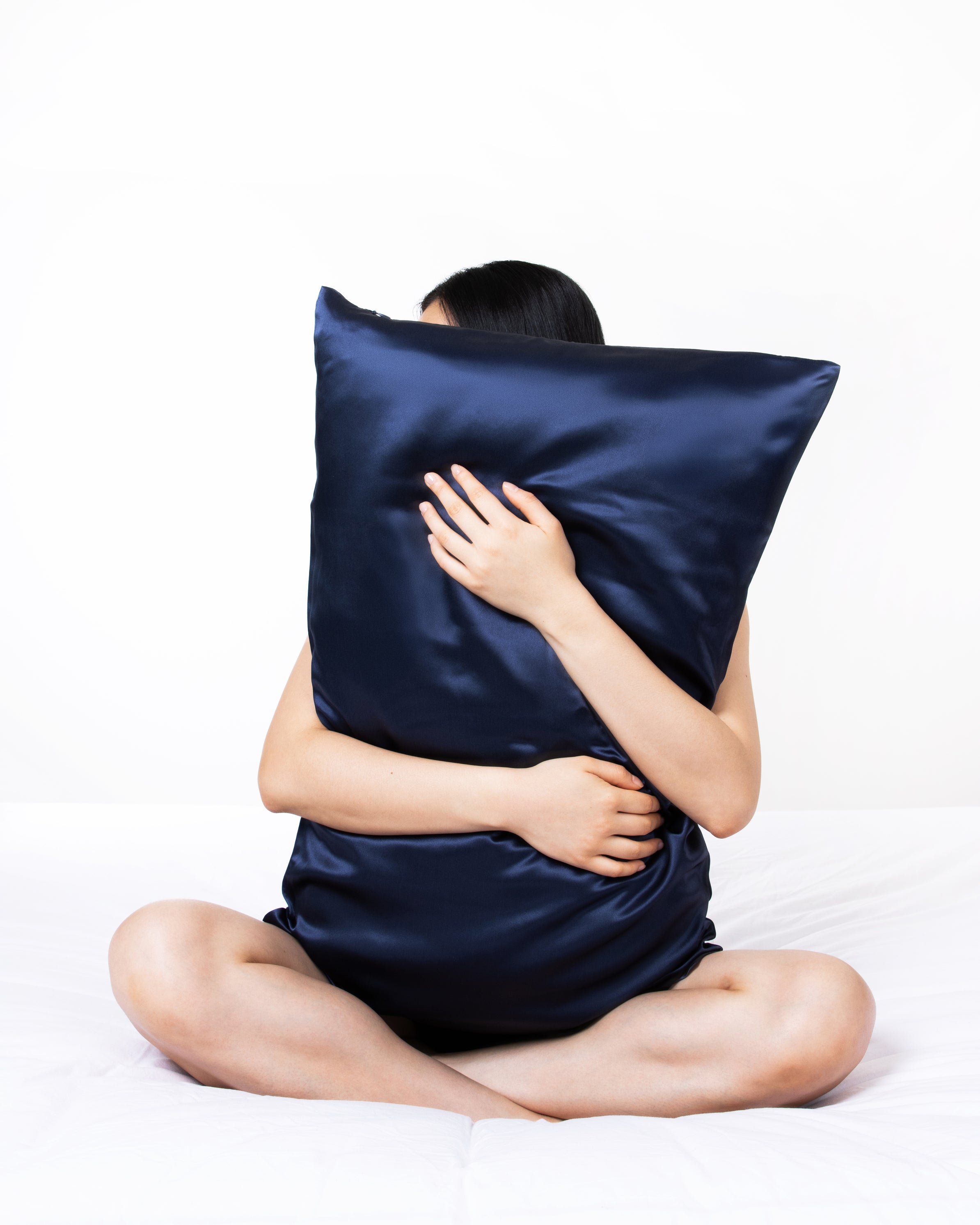 Souszy Silk Pillowcase | Navy