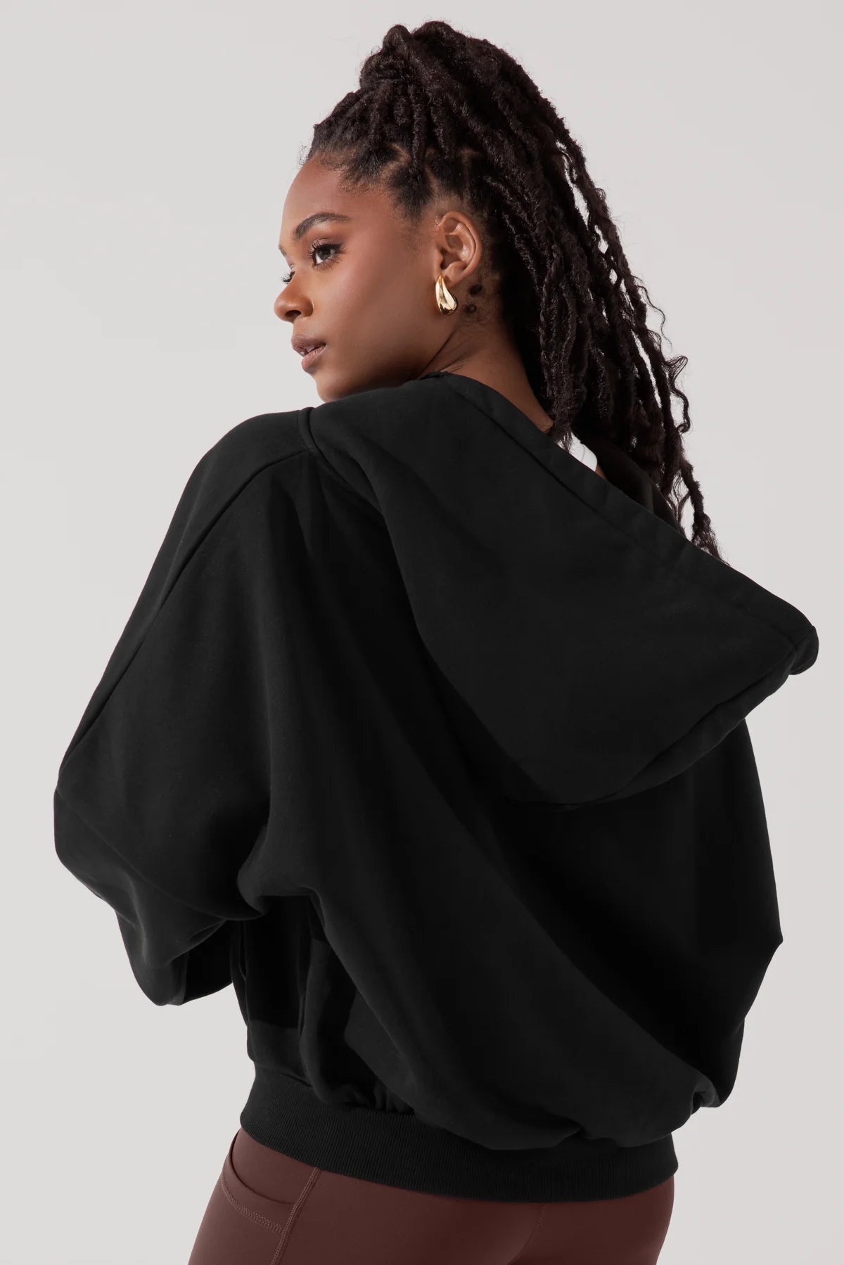 PopFlex Zip Cloud Hoodie | Black