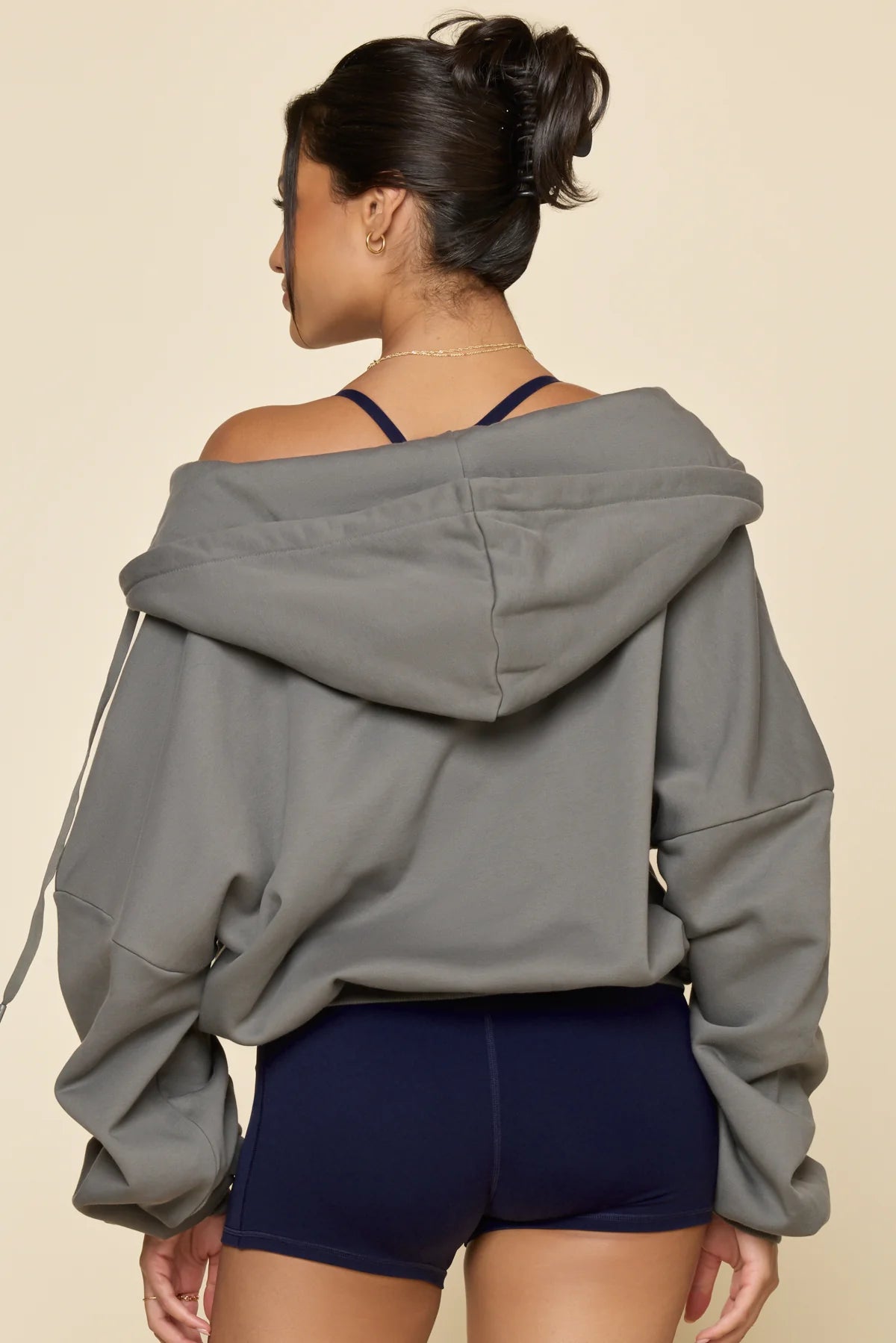 PopFlex Zip Cloud Hoodie | Smoke
