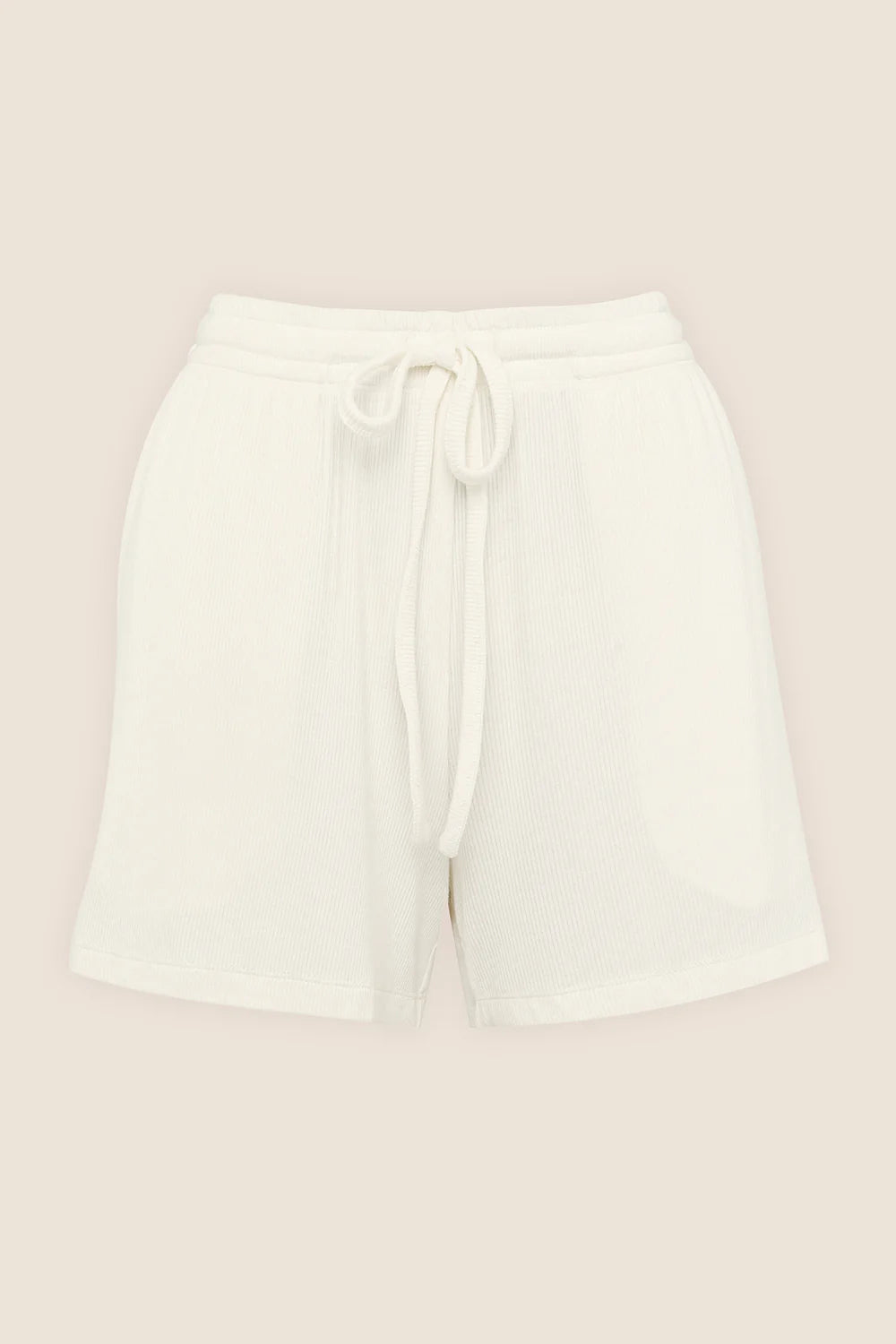 Gingerlilly Adelaide Ribbed Shorts | White