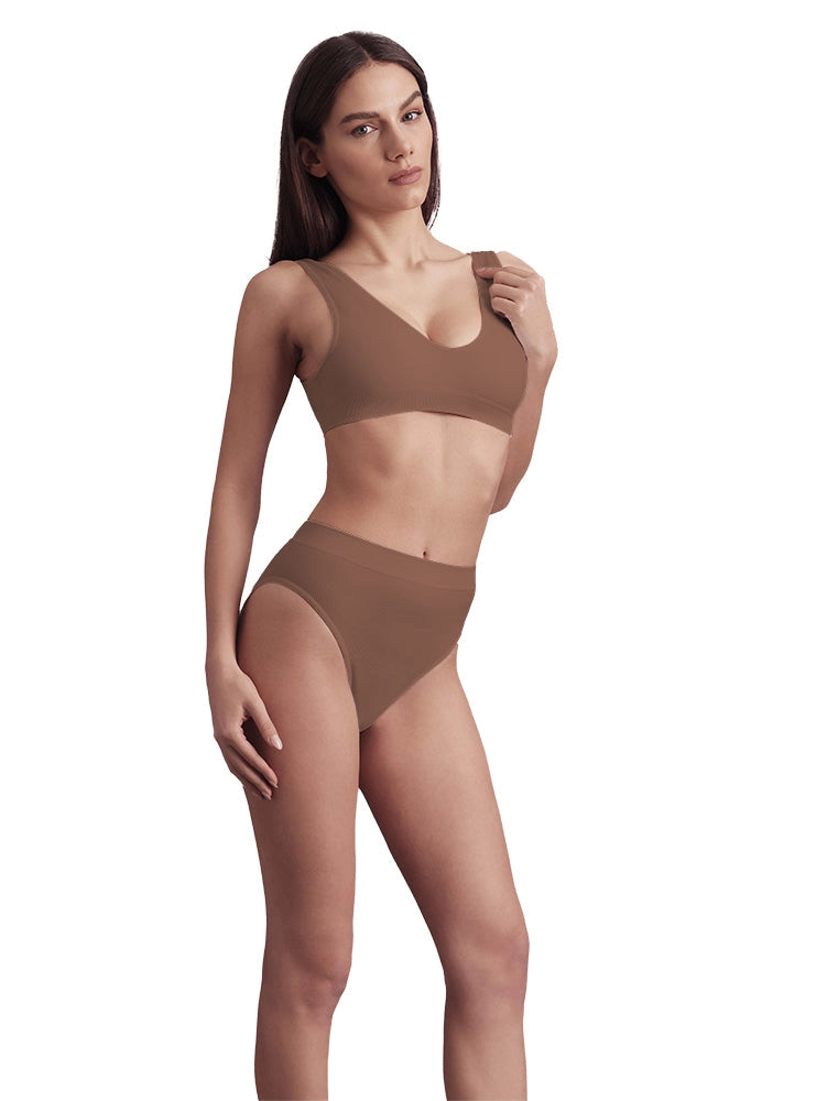 Bellissima Soft Ribbed High Waist Brief