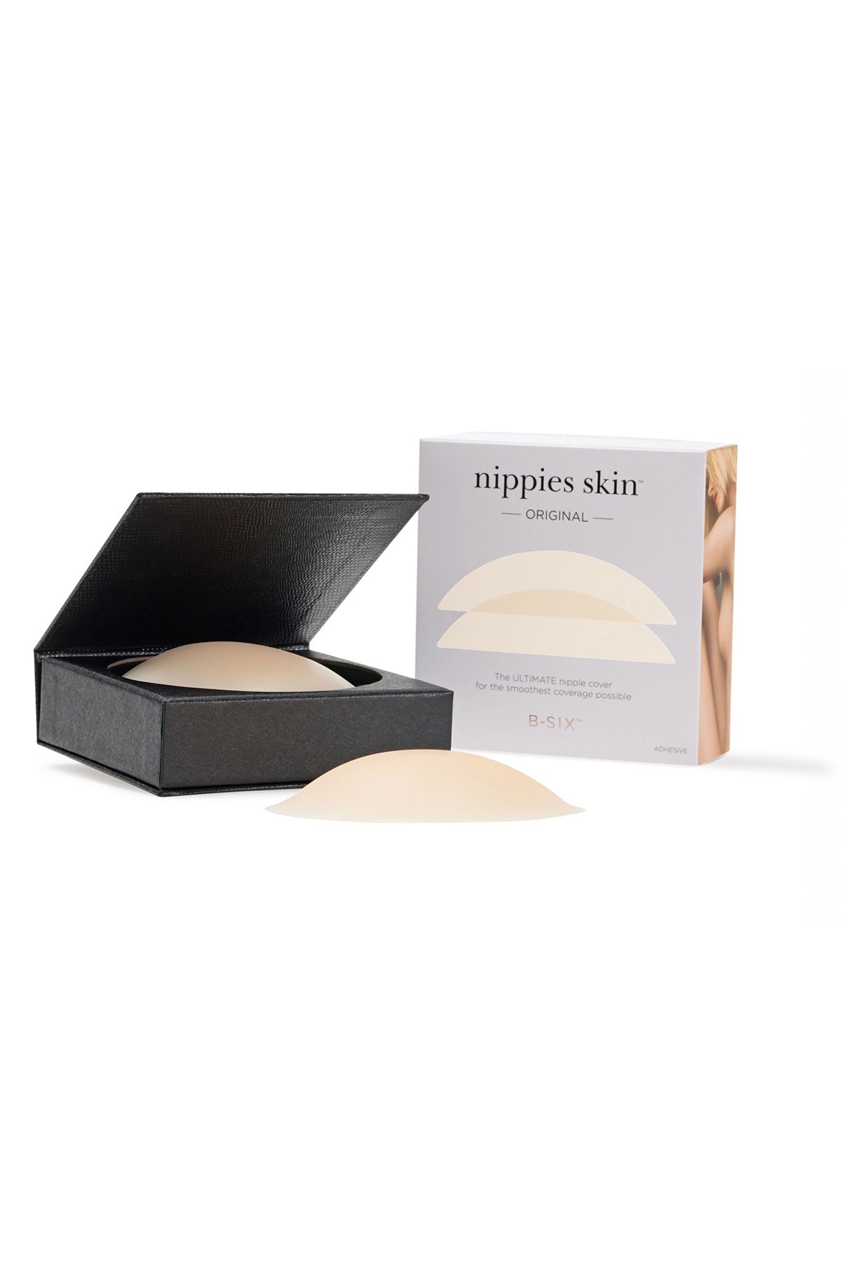 B-Six Nippies - Breast Petals - Adhesive Silicone - Creme - Pack - Souszy