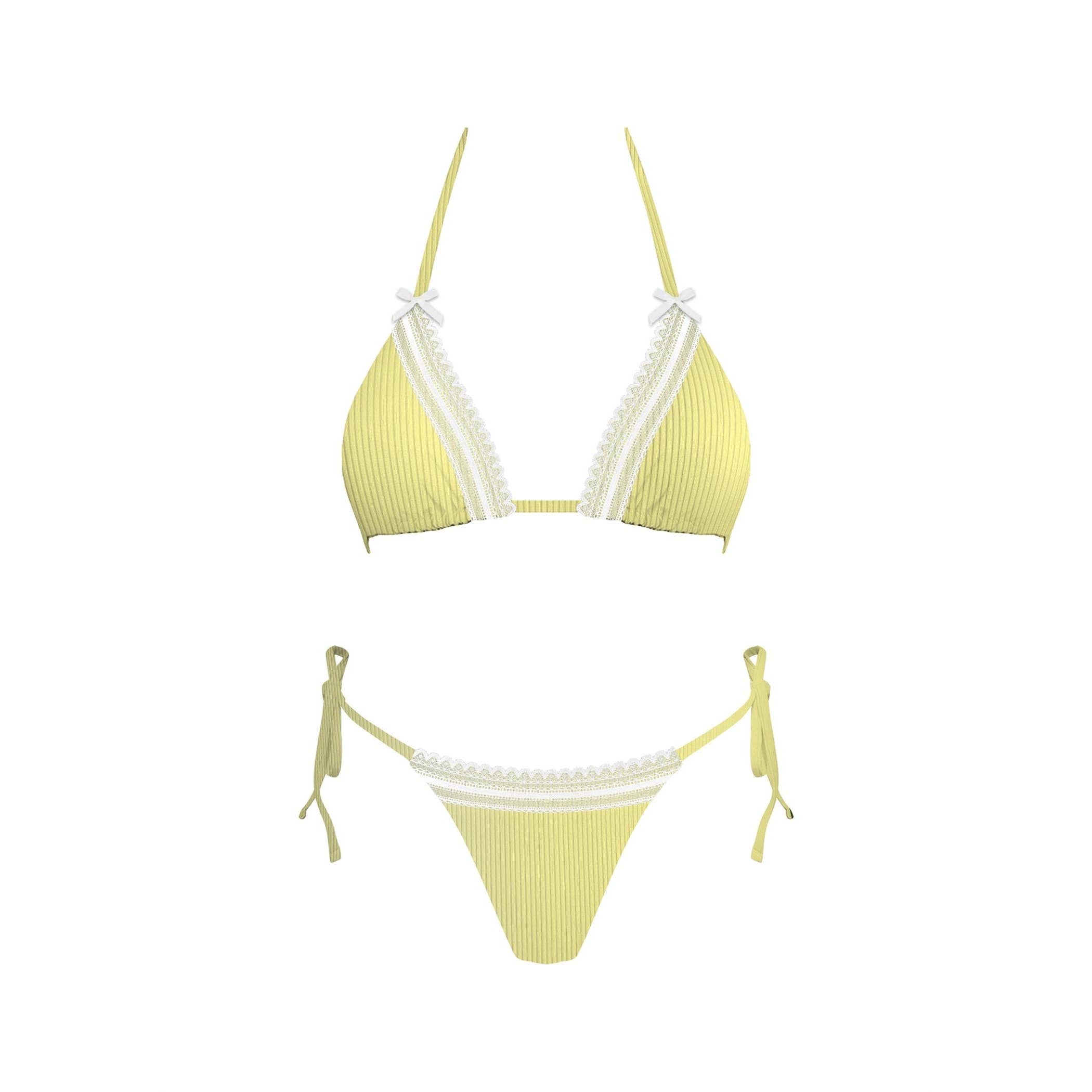 Love Story Bikini Set | Lemon Yellow