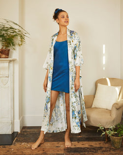 Silk Kimono Robe | Botanic