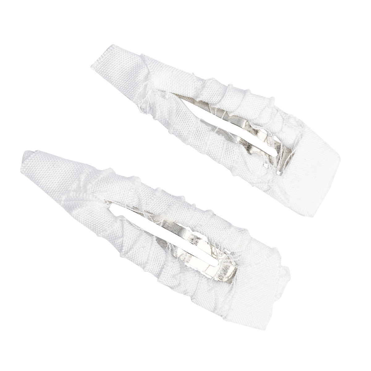 Wrapped Hair Clips | Classic White - Souszy - GE. Label