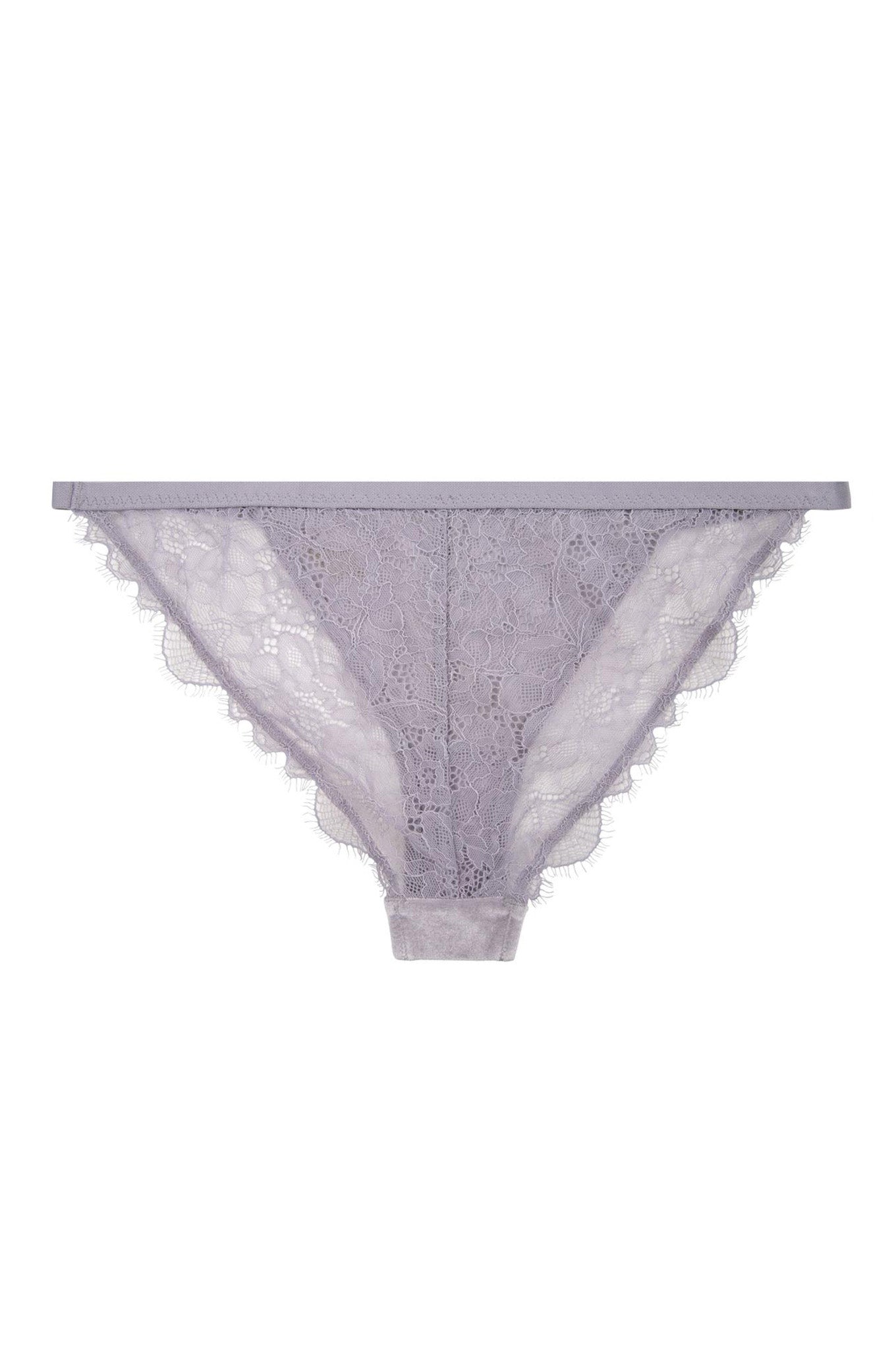 Love Stories Wild Rose Velvet and Eyelash Lace Brief | Lilac