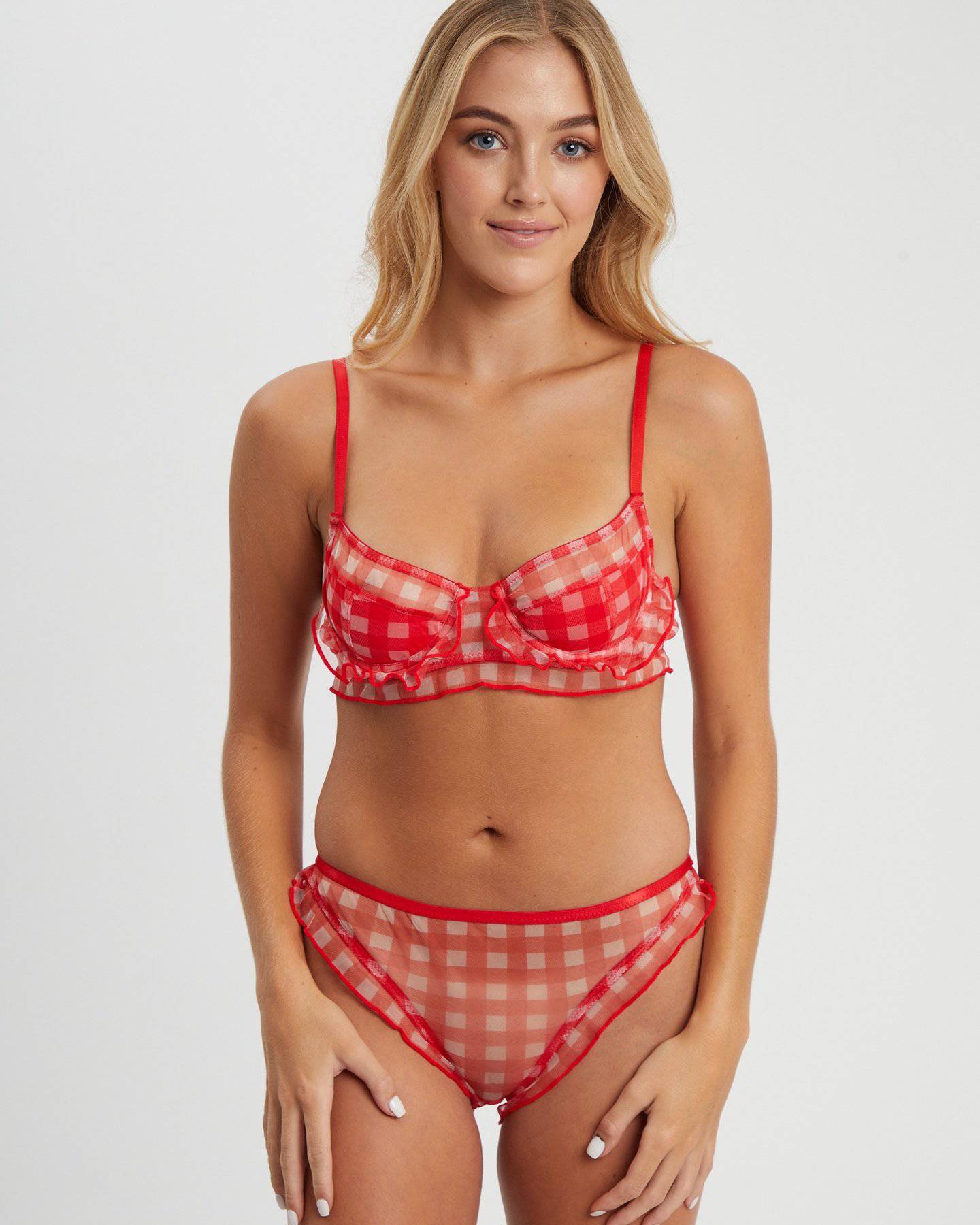 Stevie Briefs | Red Gingham - Souszy - Saturday The Label